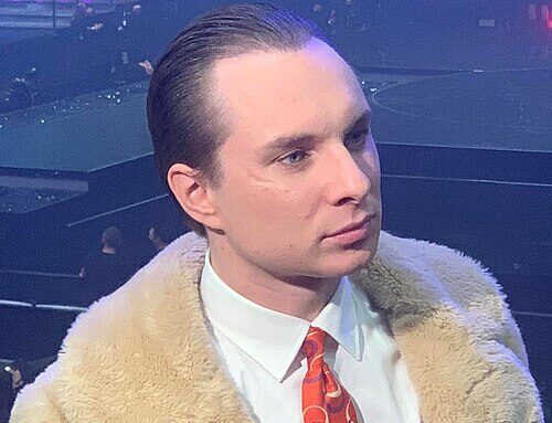 Ralph Kaminski podczas gali MTV EMA w Budapeszcie w 2021 roku; portret archiwalny.