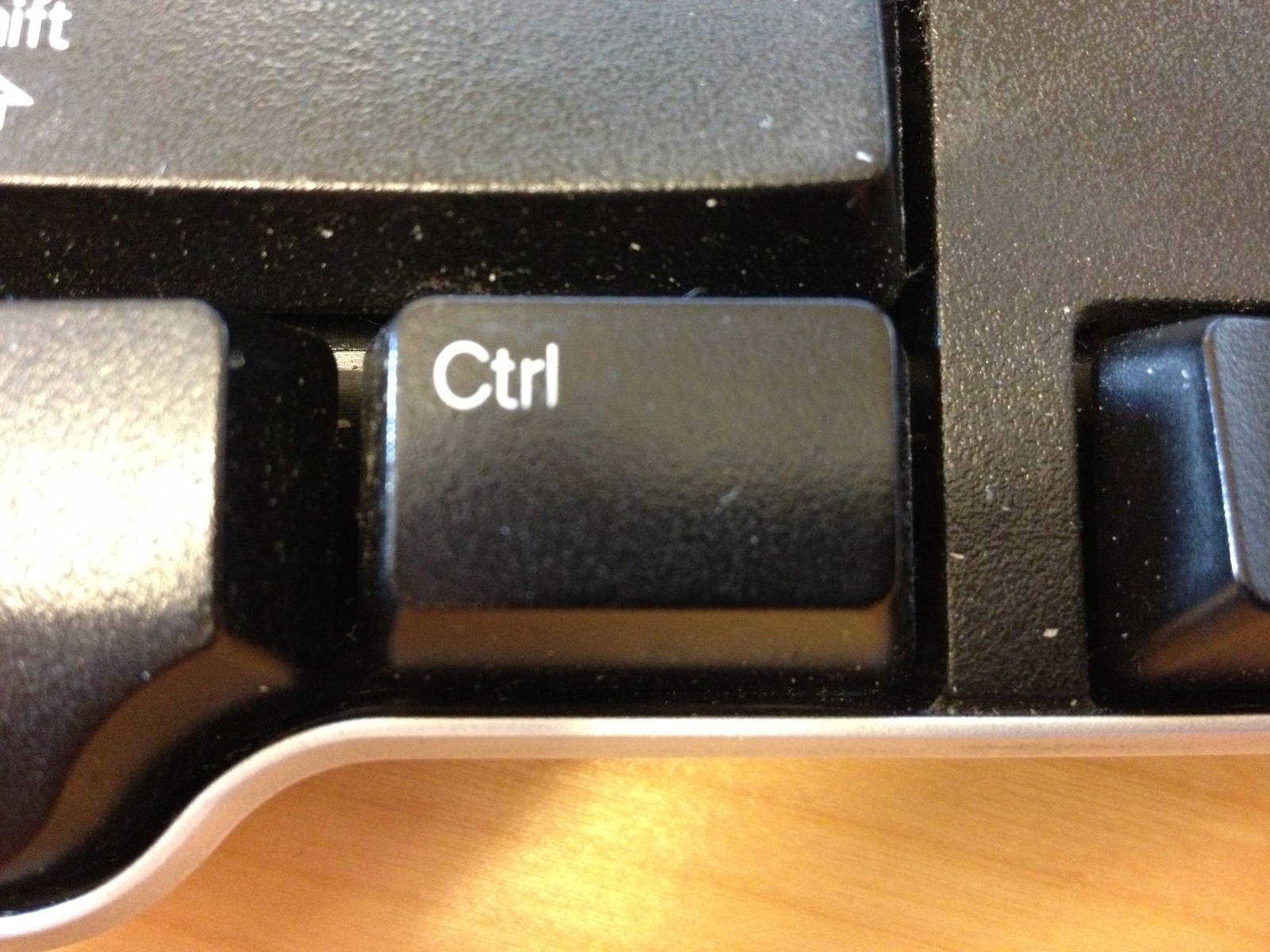 Klawisz Ctrl na rzeczywistej klawiaturze komputera