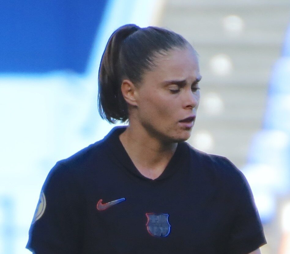 Ewa Pajor w stroju FC Barcelony na archiwalnym zdjęciu z września 2024 roku