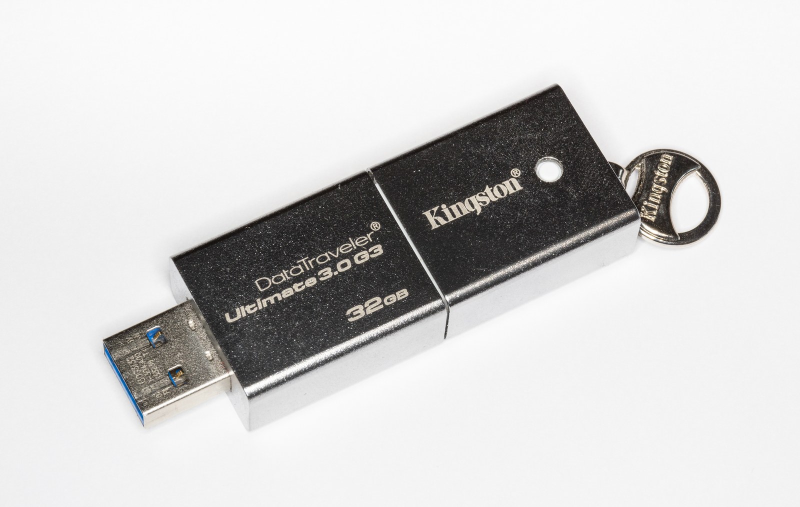 Metalowy pendrive Kingston DataTraveler Ultimate 3.0 G3 o pojemności 32 GB